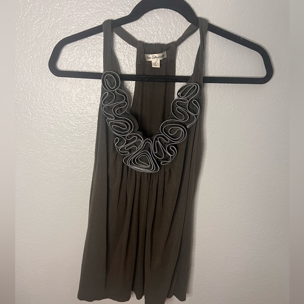 Free generation | small ~ good/great used. Sent green tank with zipper-rosss